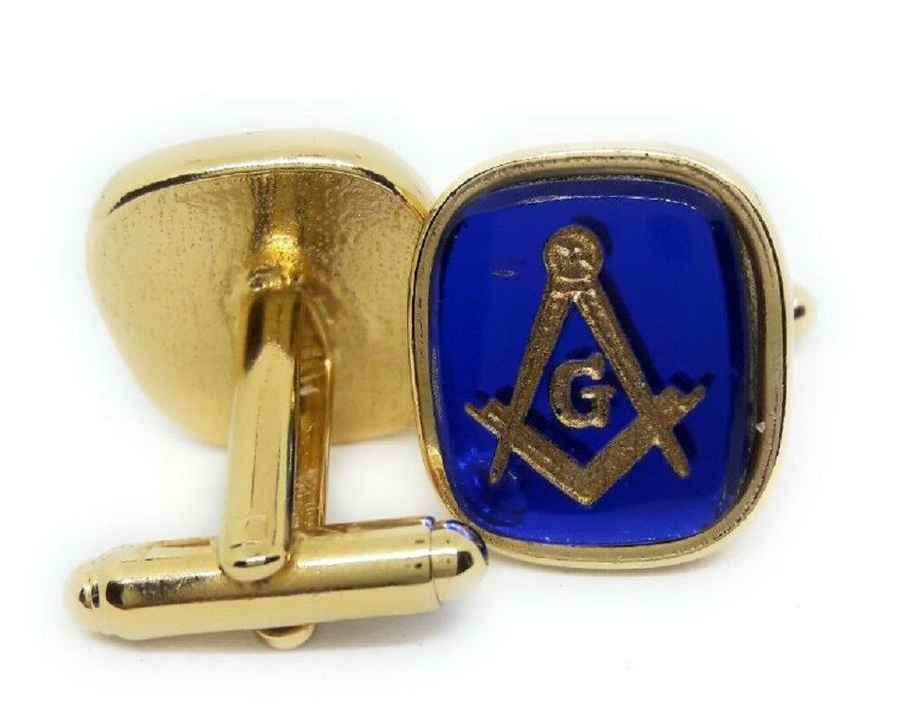 Freemason Masonic Cufflinks 18kt Gold Plated Manufacturers Direct Pricing