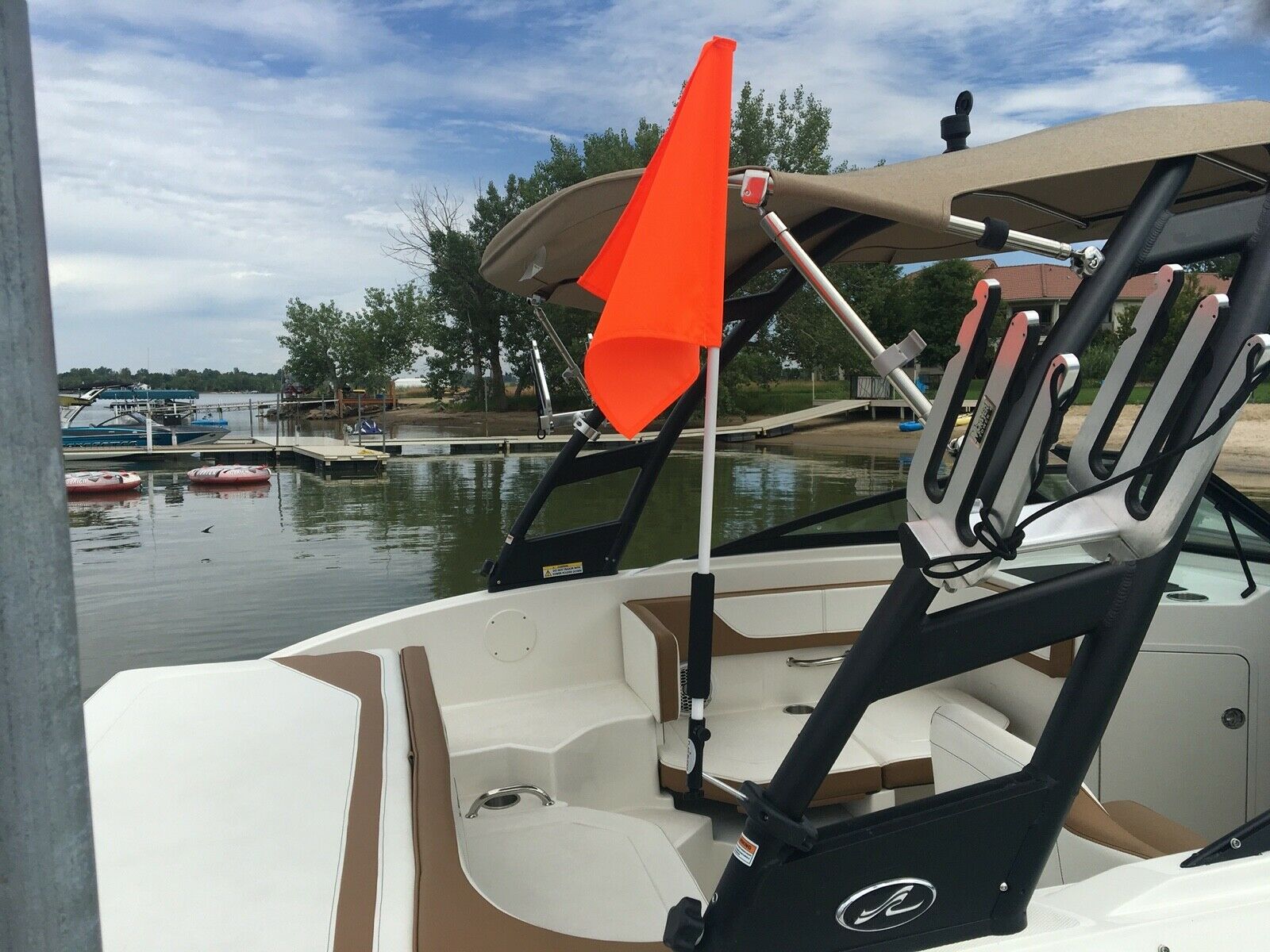 Wakeboard Tower Mount  Flag Holder (it Rotates)